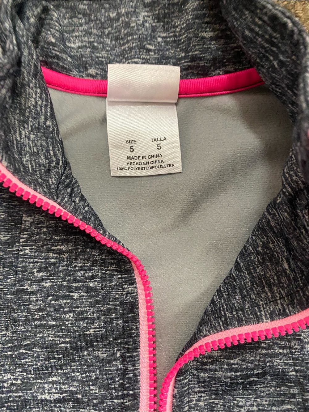 adidas Girls' Pink & Purple Active Tops with Heather Gray Zip Jacket - Picture 11 of 16